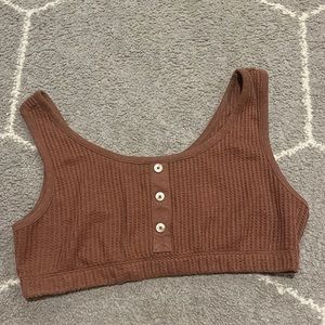 Brown pj sports bra